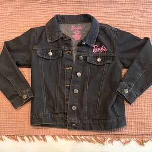 Barbie Dark Blue Jean Jacket with Pink Logo